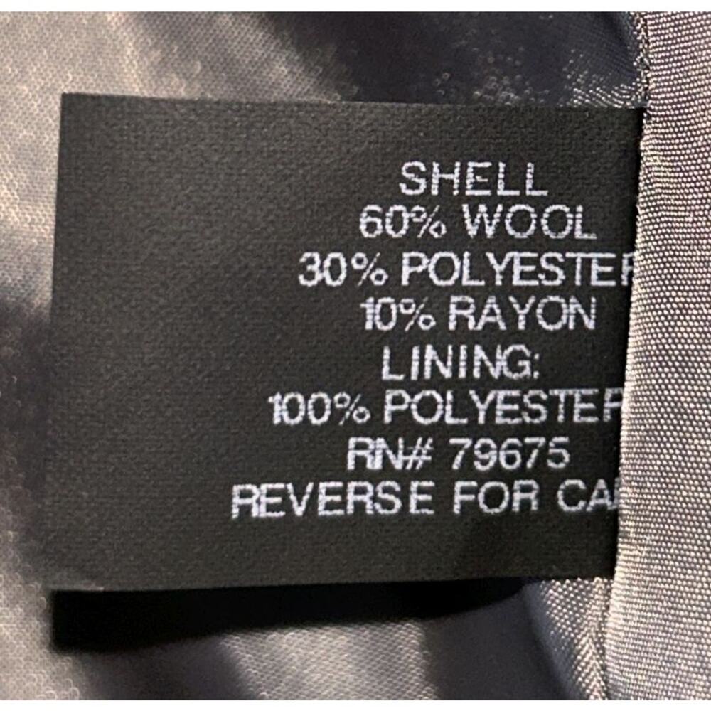 NWOT Michael Kors Asymmetrical Wool Blend Gray Trench Coat 10 - Picture 7 of 7